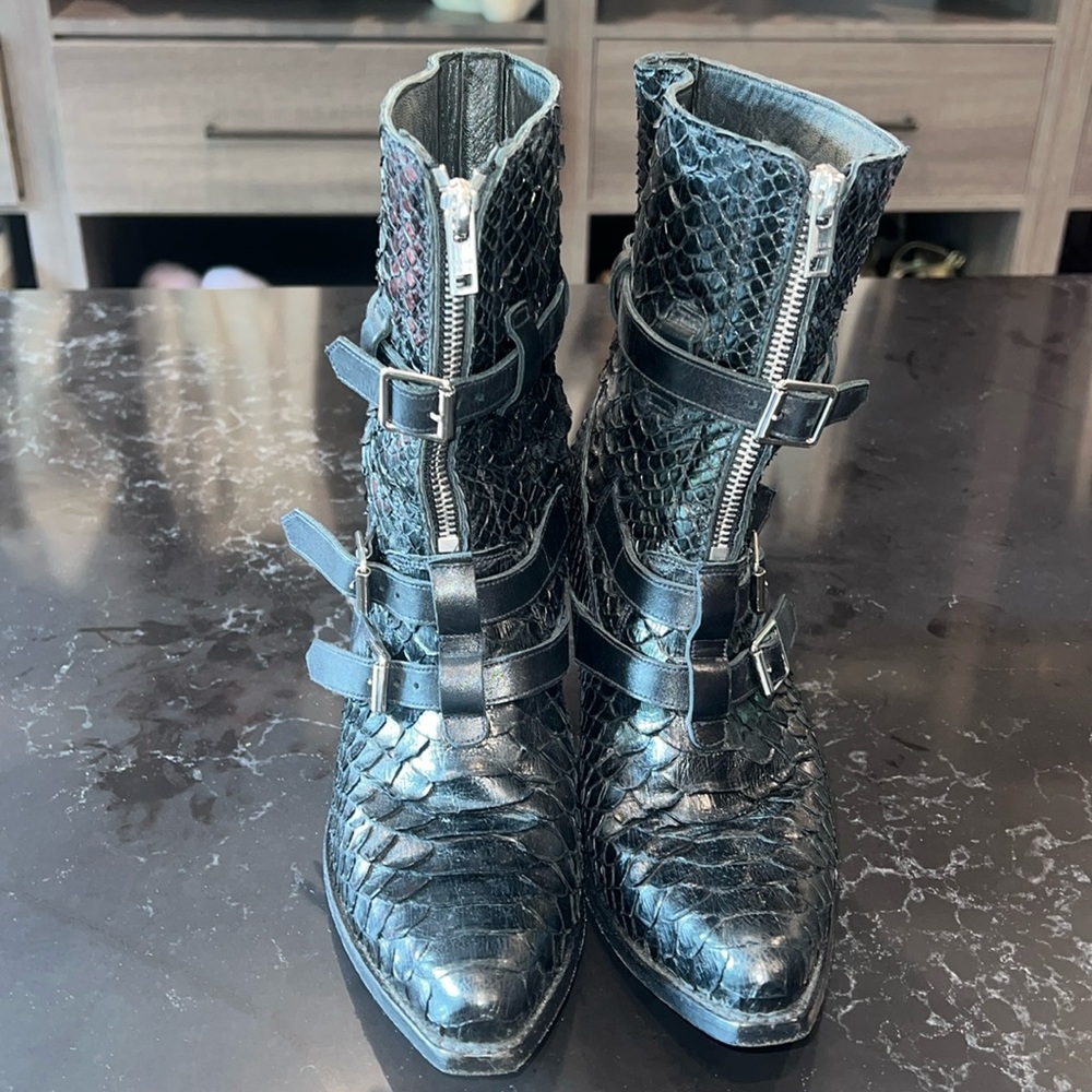 Celine crocodile boots